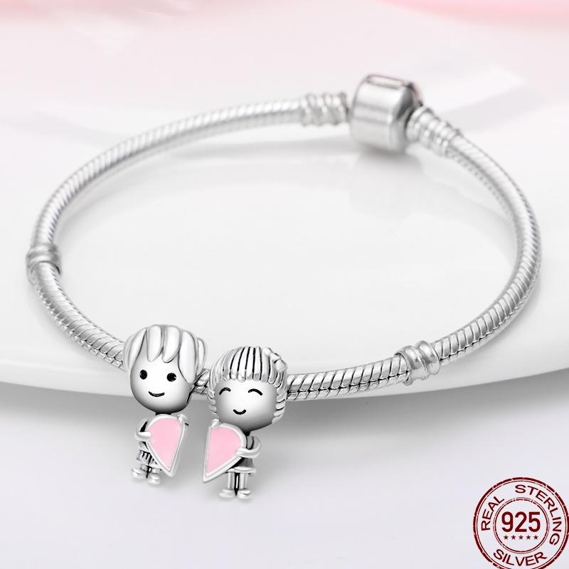 Copper Character Series Sports Cute Boys And Girls Charm Beads Suitable For 3Mm Original Bracelet Diy Jewelry