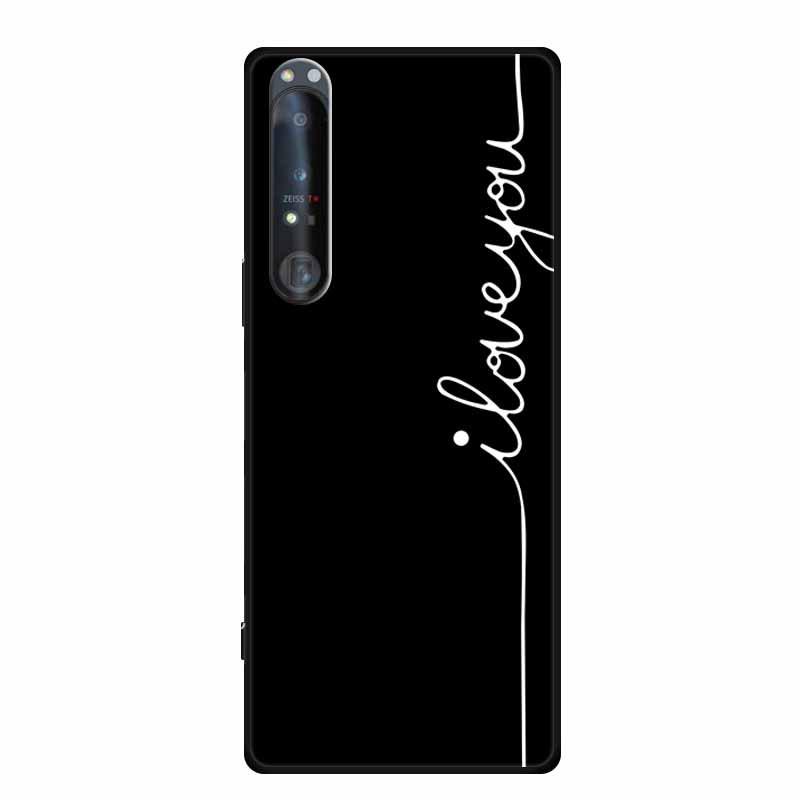 Simple Color Painted TPU Soft Shell Phone Case with Hollow Design for Sony 1 IV
