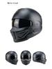 Samurai Black Scorpion Retro Men's Helmet - Four Seasons Half Helmet Indian Style