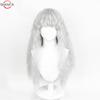 Griffith Cosplay Wig Light Grey Curly Wavy  Long Heat Resistant Synthetic Hair Wigs + Wig Cap