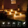 Solar Powered LED Underground Lights Outdoor Waterproof Circular Embedded Garden Lawn Lights Courtyard Lighting Street Lights