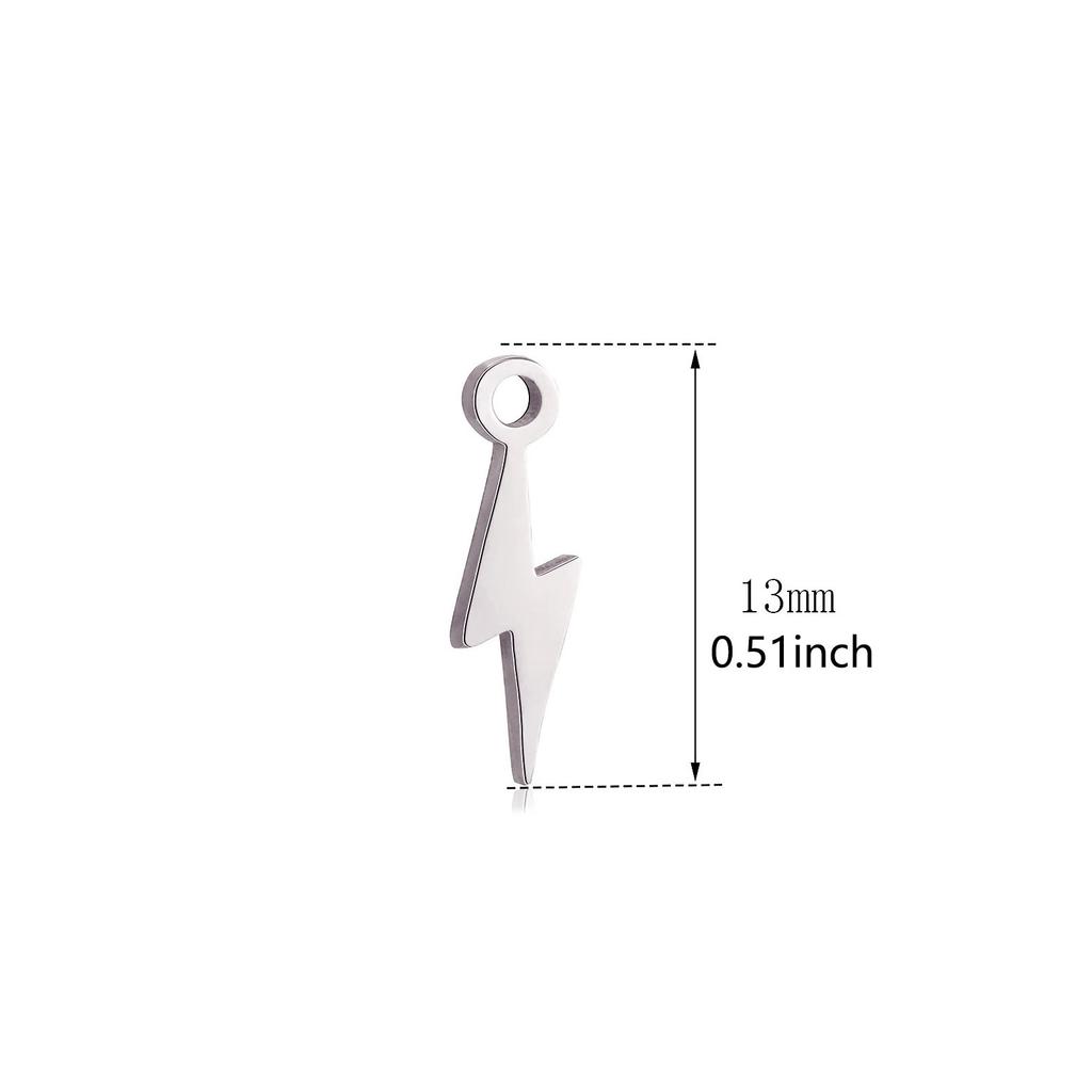 1pc Mini Star Moon Charms For Making Necklace Bracelet Pendants Findings stainless steel Flower Love Charm DIY Handmade Jewelry