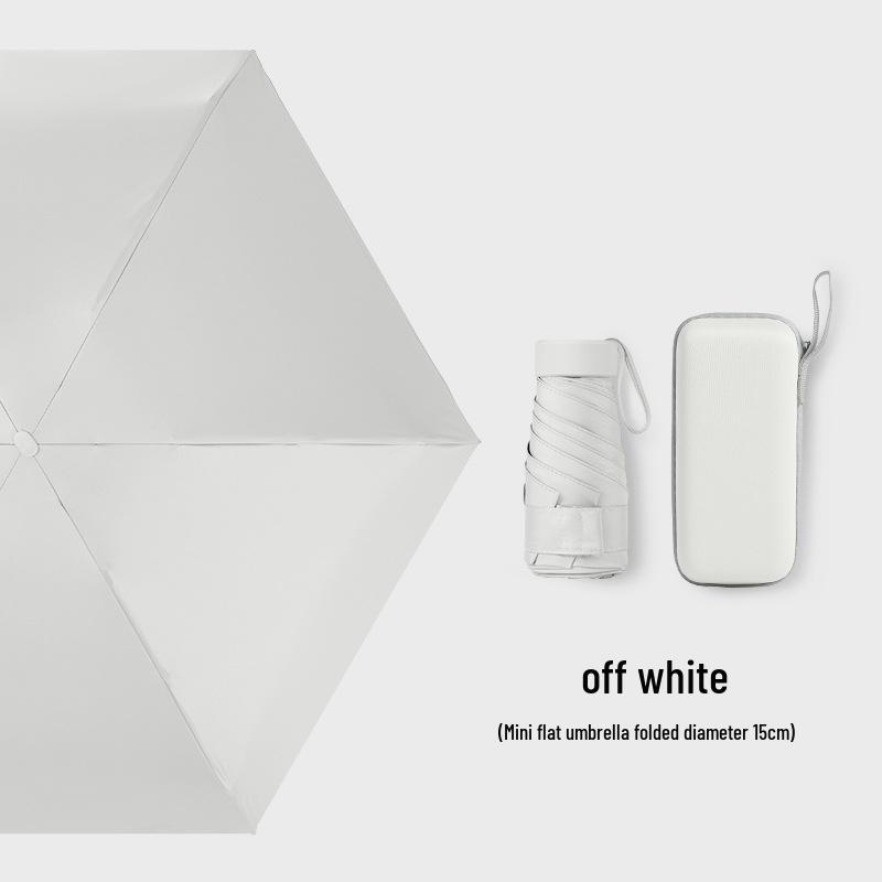 Customizable Six-Fold Vinyl Sunshade UV Protection Umbrella: Versatile Rain/ Shine Folding Gift