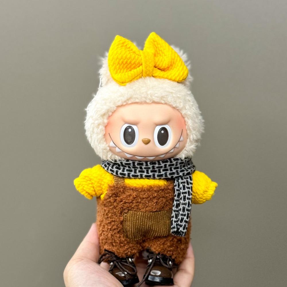 1 Set Dress Labubu Doll's Clothes Skirt Plush Dolls Clothes 17cm Labubu Clothes Set  for 17cm Labubu