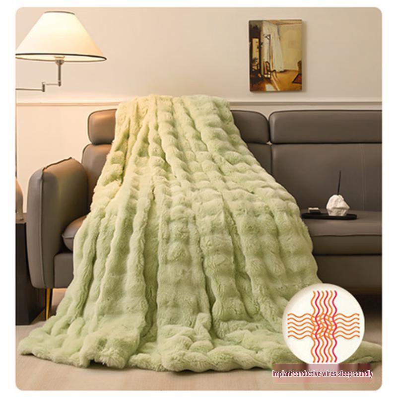 Plush Rabbit Fleece Winter Blanket