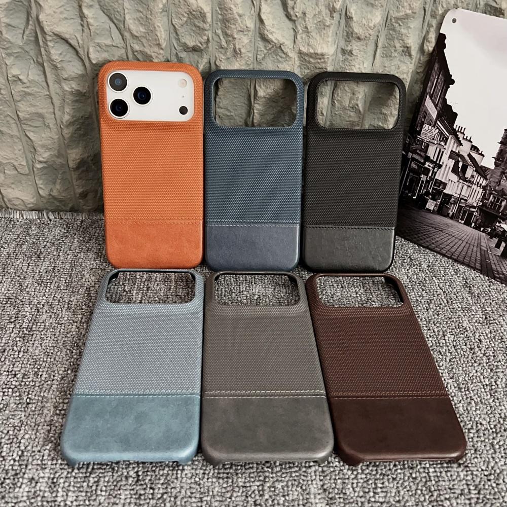 Business Skin Feel Leather for Magsafe Case for IPhone 16 15 14 Plus 13 12 17 Pro Max Air Ultra Thin Magnetic Frameless Cover