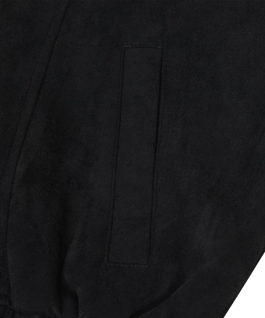 Standarderror 87-Stan061 Layer Line Suede Blouson Jacket Black