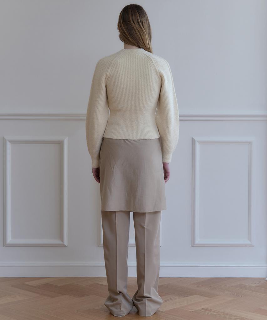 PLAC WOMEN Skirt Layered Slacks Beige