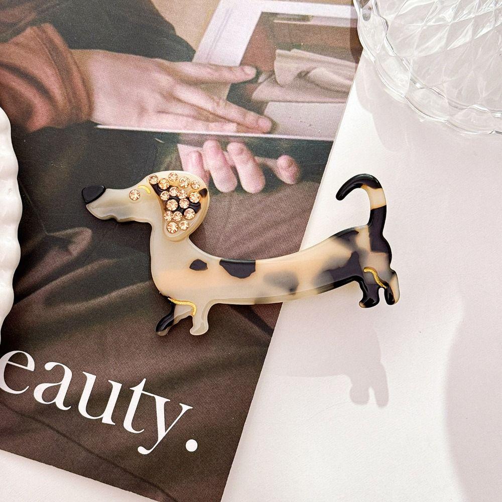 Korean Style Cute Duckbill Clip Dog Shape Lovely Barrettes Fashion Cartoon Hairpin  Female