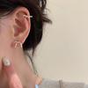 Ribbon Bow No-Pierce Cuff Earrings for Women – Fashionable and Versatile Stud Jewelry