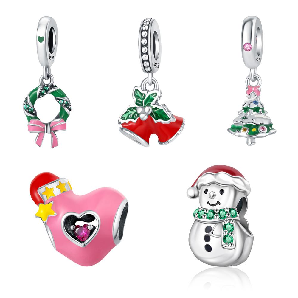 Copper Fine Elegant Charm Christmas Wreath Pendants For Dangle Pendants Beads Jewellery Bead New Gift For Women