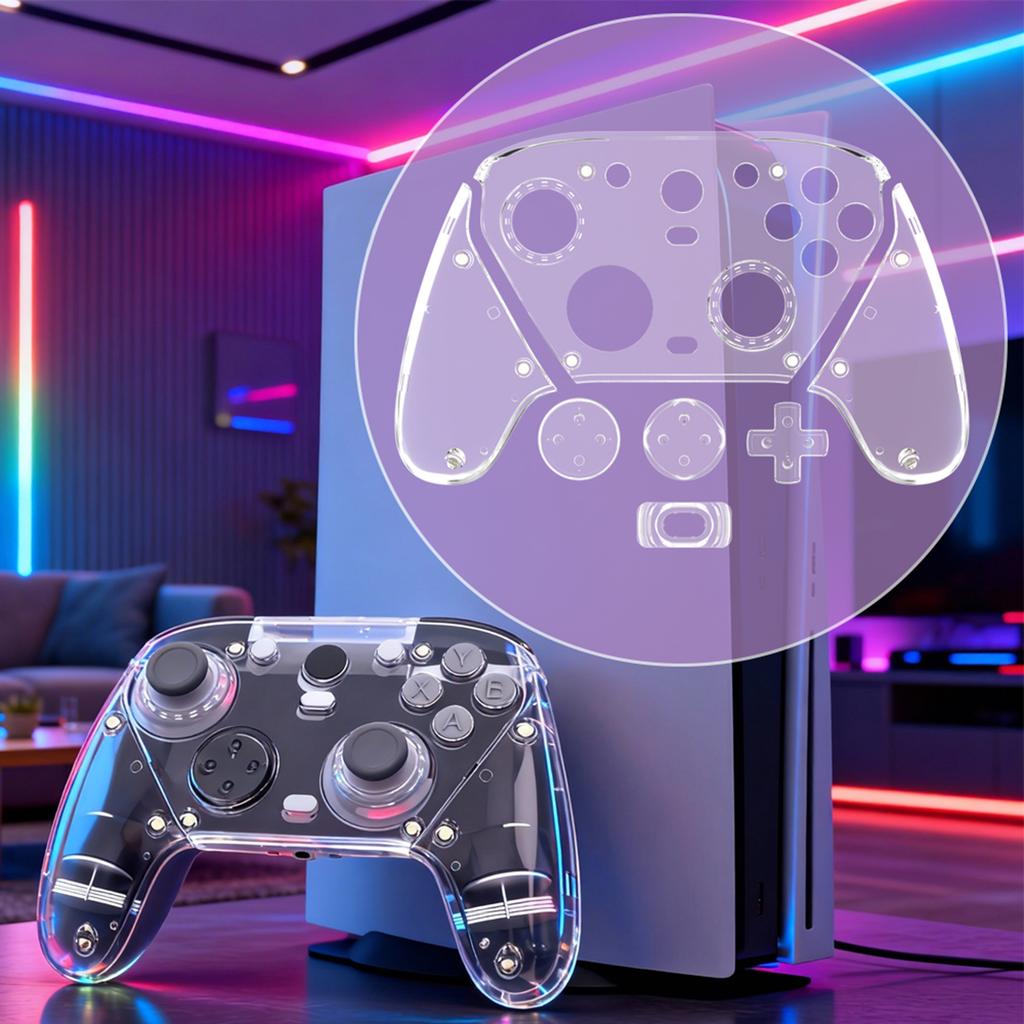 Clear Portable Protective Sleeve Game Console Accessories Shockproof Protective Cover Compatible for Gamesir G7 Pro Controller