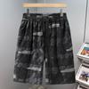 Men's Plus Size Sparkly Print 2-Piece Set, Casual T-Shirt & Shorts Summer Outfit (5XL-11XL)