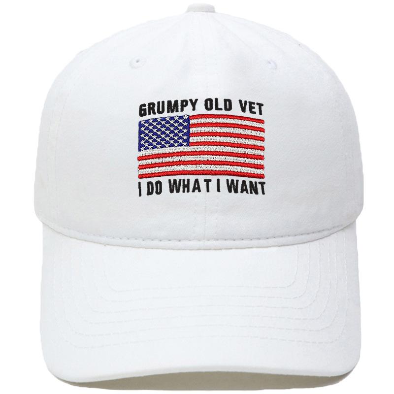 DON T LET THE OLD MAN IN Embroidered baseball cap retro dad hat European and American men's and women's casual