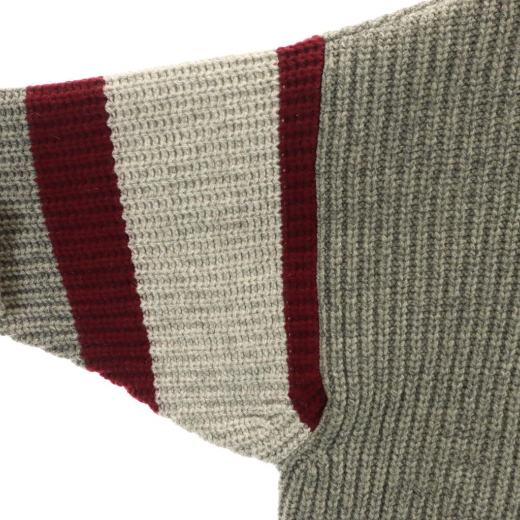 Unused KAPITAL Made In Japan Long Sleeve Low Gauge Sweater 3 Gray Knit Men's Used