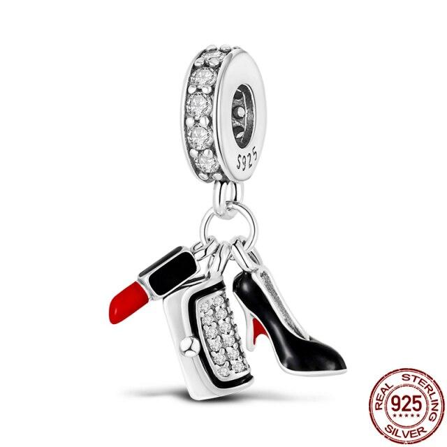 Plata Charms Of Ley 925 Silver Starry Sky Series Charm Safety Chain Fit Fashion 925 Original Bracelets Pulseira Diy  New