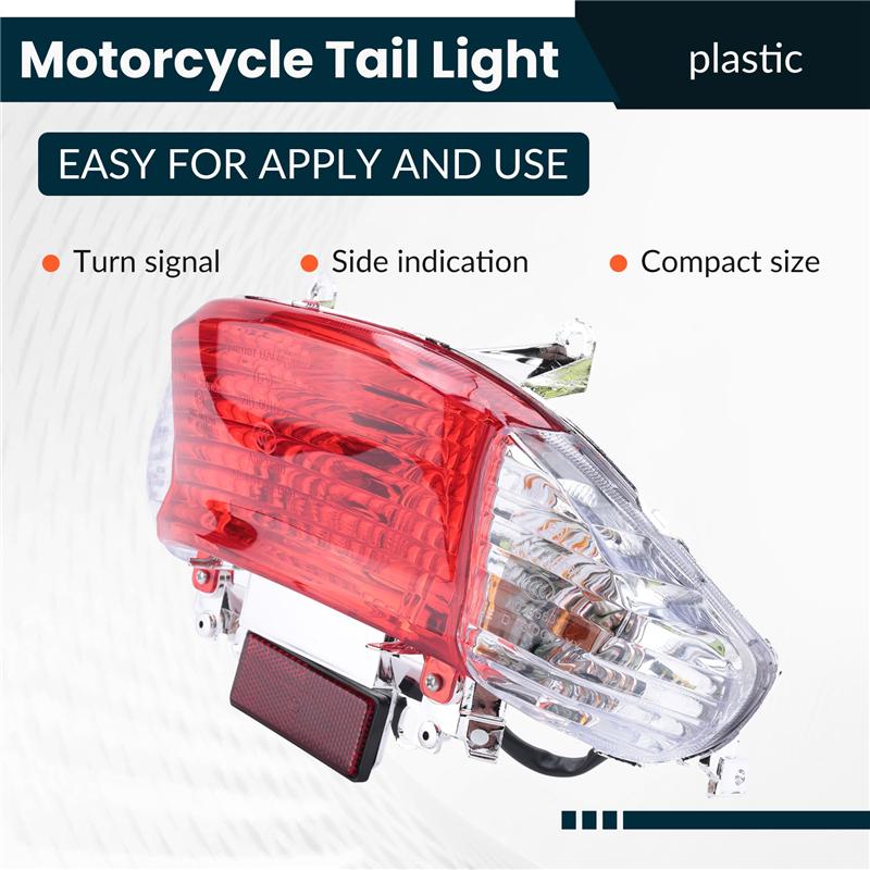 Motorcycle Tail Light For Gy6 Scooter 50Cc Rear Tail Light Led Turn Signal Indicator Lamp For Chinese Taotao Sunny
