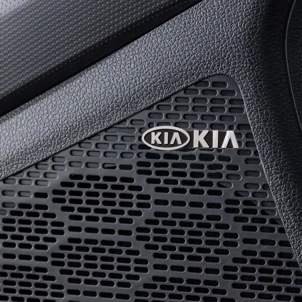 2026 Forró Autómatrica 2/4 db Autó Alumínium Embléma Audio Hangszóró Jelvény Matrica KIA Sportage Ceed Sorento Cerato Optima Picanto-hoz