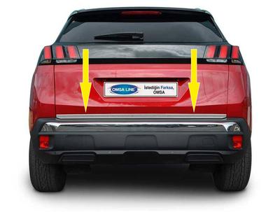 Trunk Edge (stainless Steel) OmsaLine - Italian Stainless Steel for Peugeot 3008 2016-2023