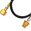 CO2 Adapter Zylinder Nachfüllschlauch Direktanschluss, Verbindungsrohr, Aluminium