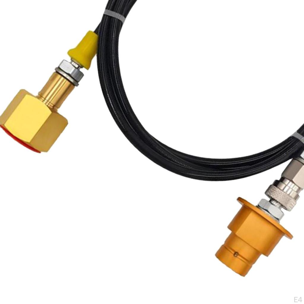 CO2 Adapter Zylinder Nachfüllschlauch Direktanschluss, Verbindungsrohr, Aluminium