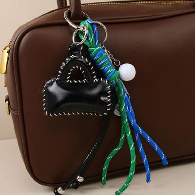 Braided Rope Keychain Bag Charms Handbag Hanging Ornament Bag Accessories Backpack Pendant Charm for Women Men Gifts