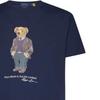 Polo Ralph Lauren Animal Print Pullover Crew Neck Short Sleeve T-Shirt Men T-shirts Navy-Blue 710854497-026