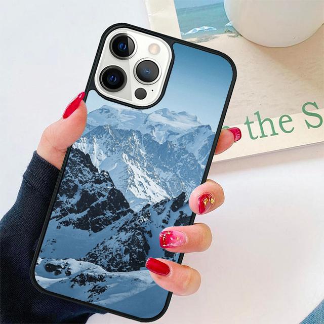 Snowy Winter Mountain Coque Shell For iPhone 17 Air 15 16 14 13 12 Pro Max 11 Pro Max Plus Phone Case Cover