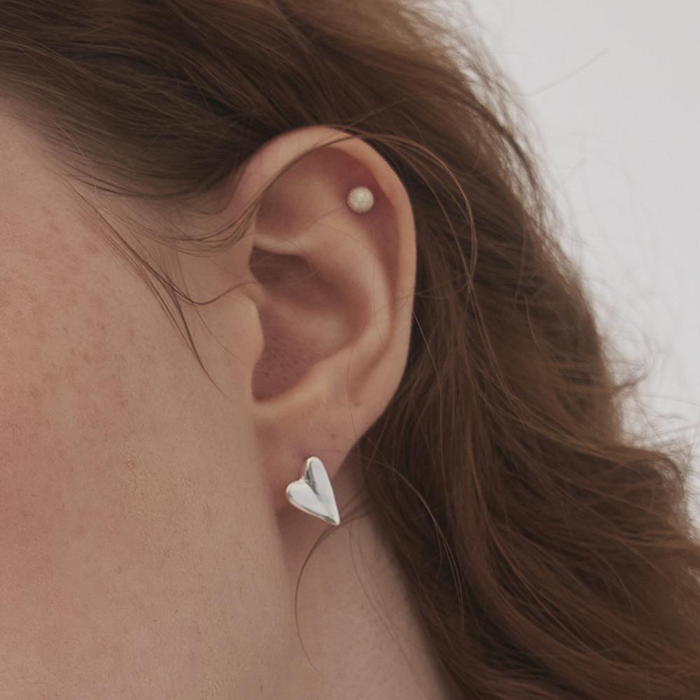 Still Instant Heart Greenery - Earring 04