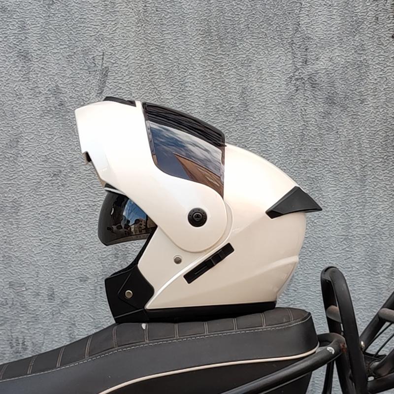 

ORZ Последний одобренный DOT безопасный модульный шлем-флип для мотоцикла Voyage Racing шлем с двойным визором внутренний визор M