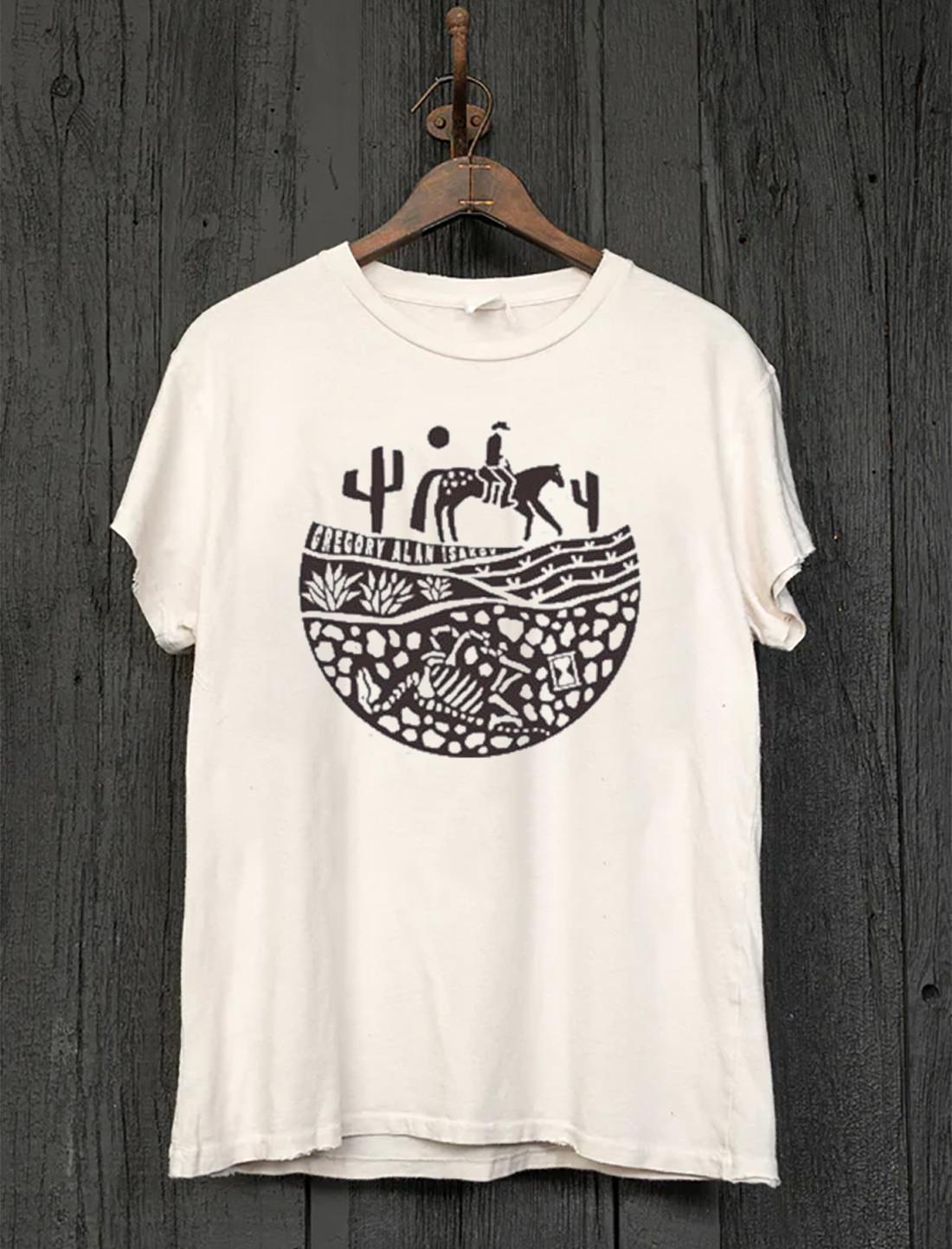 Gregory Alan Isakov Appaloosa Woodblock White T Shirt All Size S-5Xl M