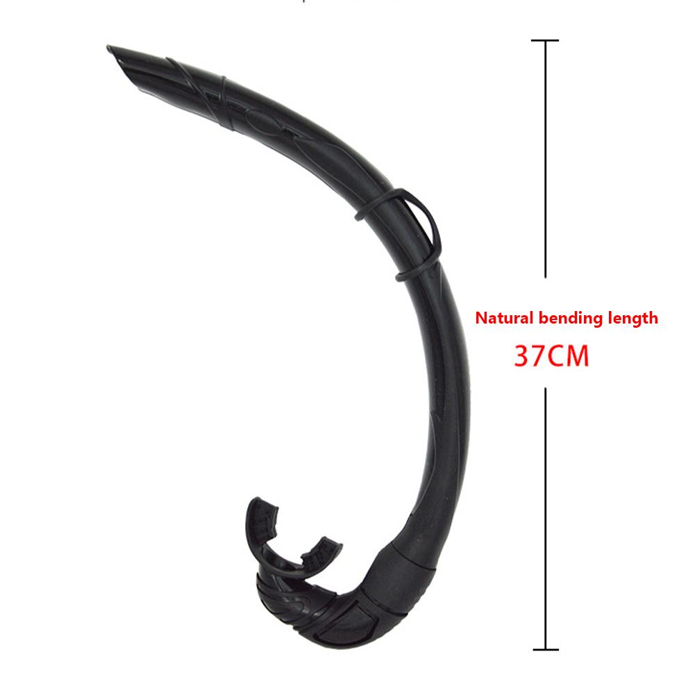 Kolip Freediving Snorkel Silicone Flexible Roll Up Snorkel Set With Compact Storage Case For Outdoor Scuba Diving