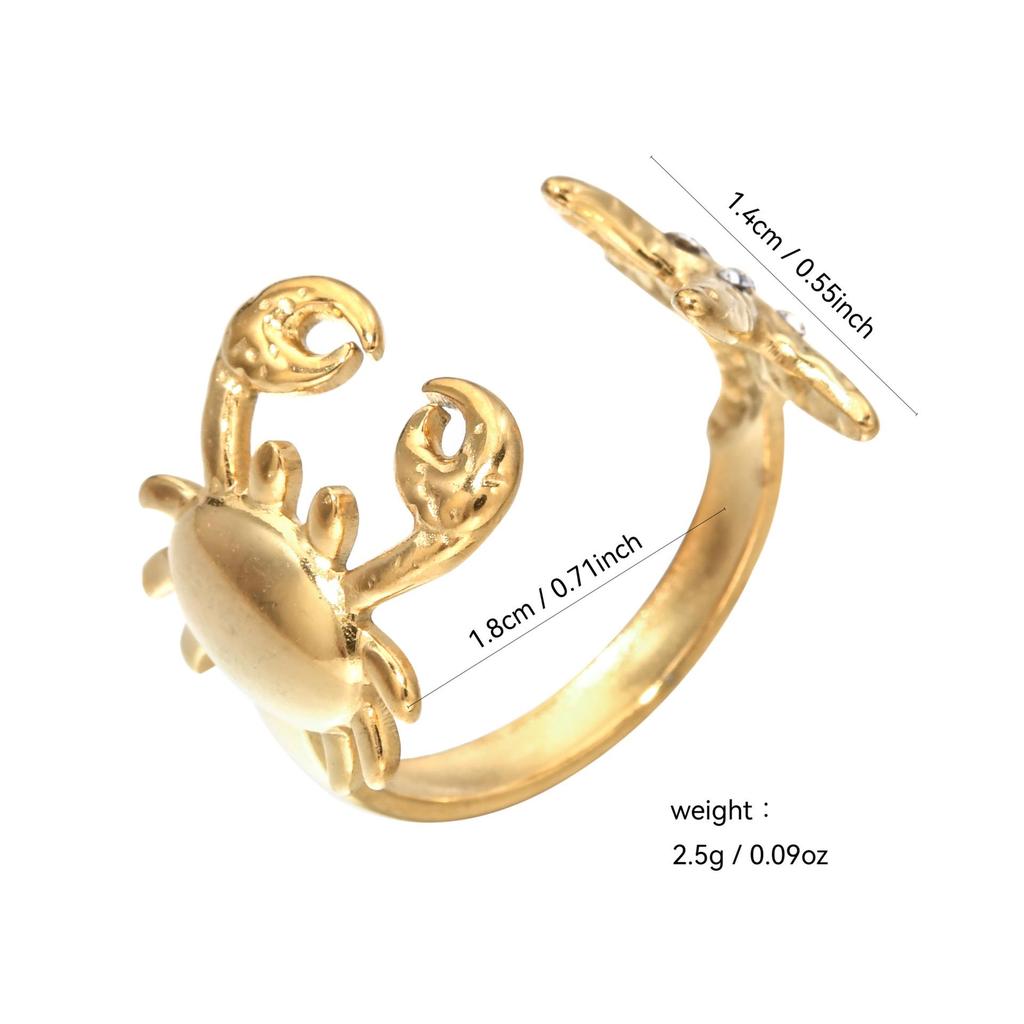 European & American Stainless Steel Hollow Round Ring - Fashionable, Simple, Versatile