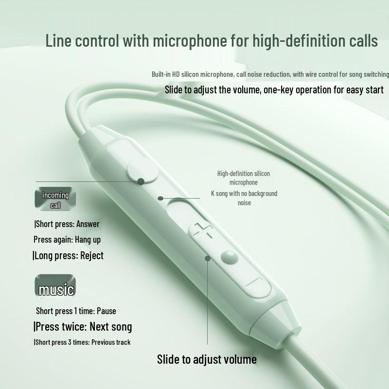 Er Ye Wired In-Ear Type-C Sleep Earphones for Apple, Huawei, Xiaomi, Oppo, Honor