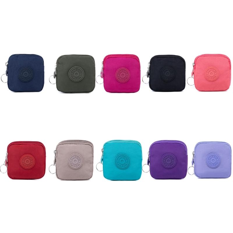 Key Organizers With Lock Sturdy Nylon Construction 10 Color Choose for Daily Use