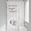 Yicang Waterproof Shower Curtain with Telescopic Rod, Star River Design