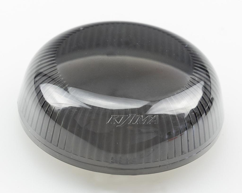 Kijima HD-01293 Motorcycle Turn Signal Lens Cover for Bullet Lamps, 2 Pack Sportster S, Pan America, Nightstar, Smoke