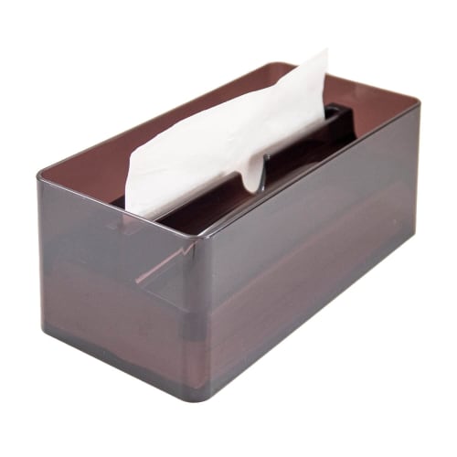 OKA Paper Towel Case, Lip Type, Brown (Commercial, Hygienic, Transparent)