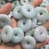 Natural A-Grade Jade Bean Ping'an Necklace with DIY Braided Rope for Men and Women - Ideal for Live Stream Gifts