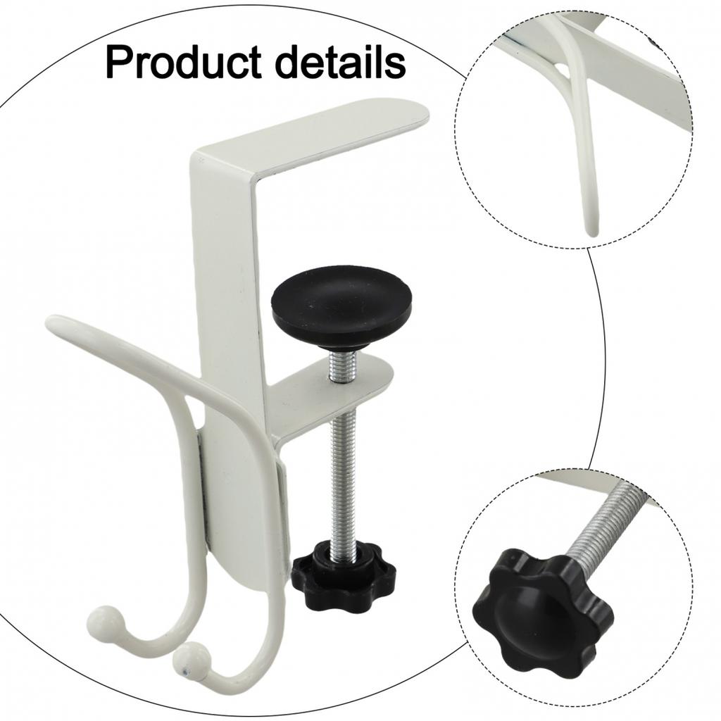 Desk Mount Hook Adjustable for Headphones Bags with Portable Jig Style Design