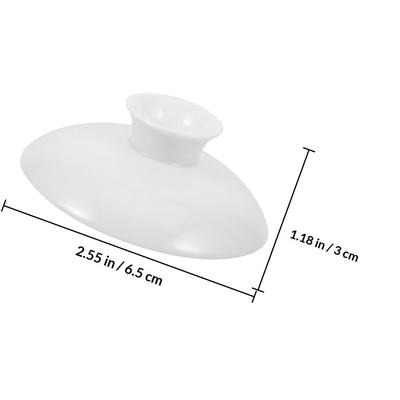 Coperchio Tazza da Tè in Ceramica 3 Pollici Rotondo Universale per Tazze Elegante Coperchio di Ricambio per Uso Domestico Ufficio Sala da Tè