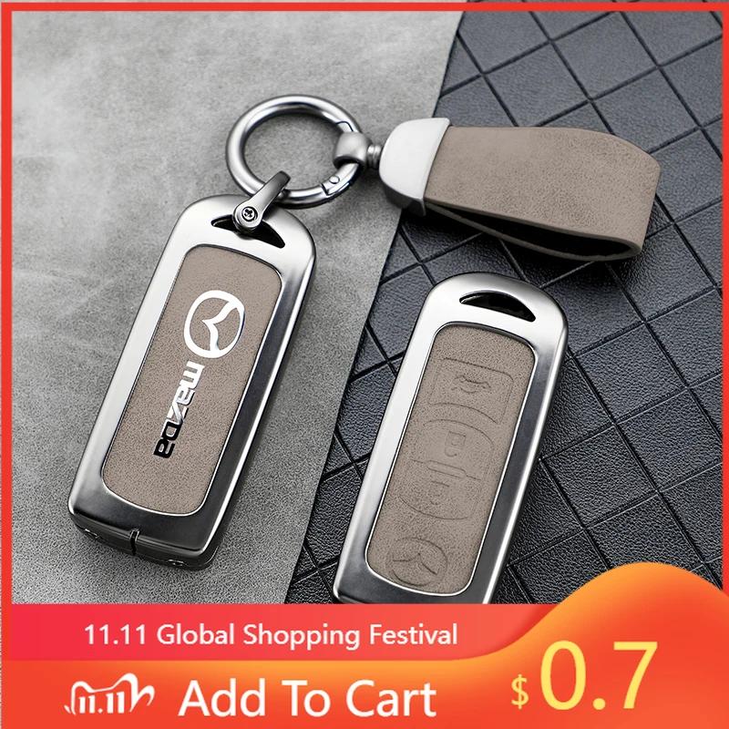 2025 Housse de clé de voiture chaude Sac à clés Coque Support Protecteur Pour Mazda 2 3 5 6 BL BM GJ Atenza Axela Demio CX-3 CX3 CX-5 CX5 CX7 C