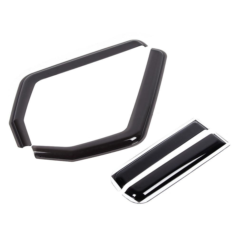 Clip On Window Visor Sun Rain Guard Defector Fit for Jeep Wrangler JL 4 Door 2018 2020