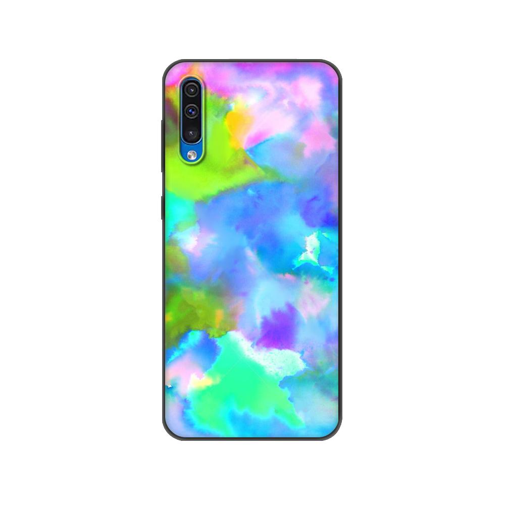 Black tpu Case For Samsung Galaxy A50 50S A30S A10 A01 A11 A21S A31 A41 A51 A71 M21 M30S S10LITE NEW design beautiful watercolor