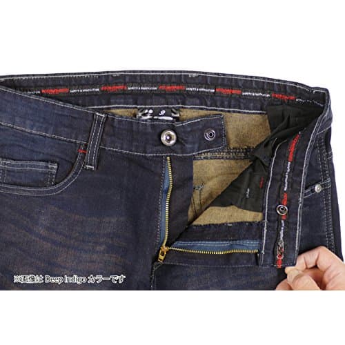 KOMINE Motorcycle Jeans Deep Indigo M WJ-737S Protector for Spring, Summer, and Autumn CE Standard Level 2 Stretch Material