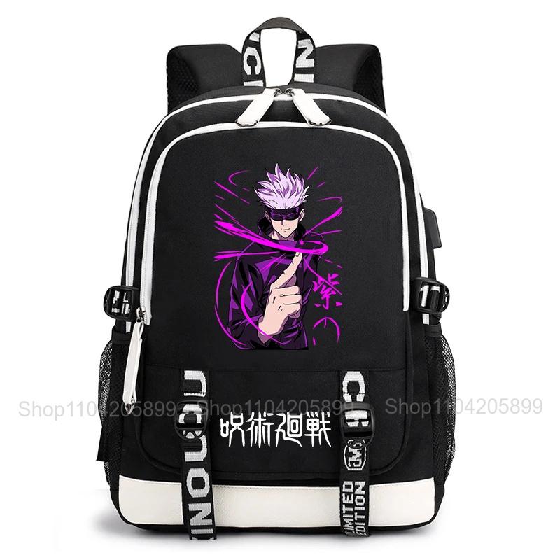 Jujutsu Kaisen Backpack Anime Mochila Student Casual Schoolbag Boys Girls Gift Book Bag Lightweight Daily Travel Rucksack
