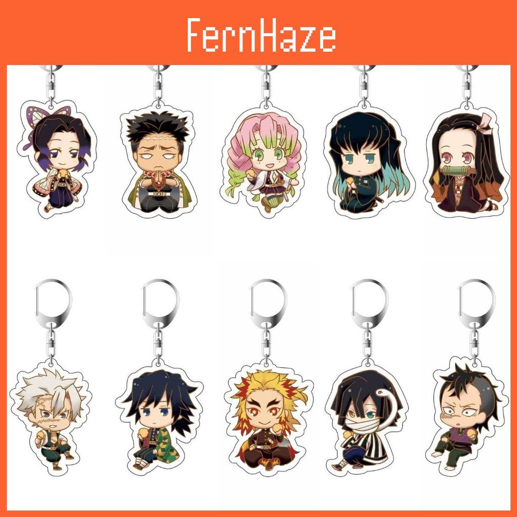 Demon Slayer Anime Cartoon Character Acrylic Keychain Bag Pendant Accessories Stylish And Durable