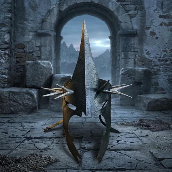 Handmade Steel Witch King Helmet Nazgul Inspired Dark Lord Armor Prop