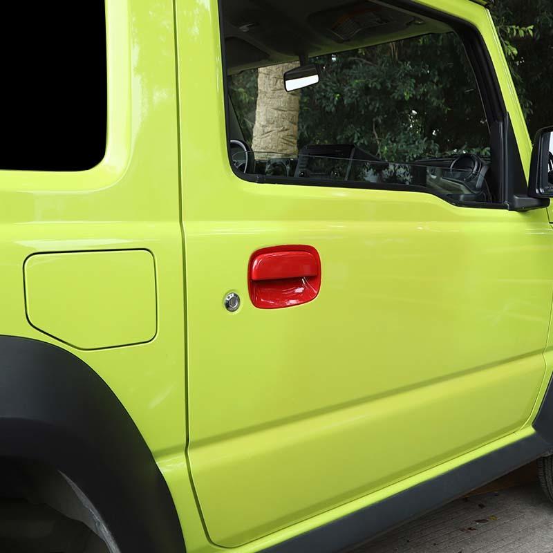 Car Door Tailgate Handle Shell Decoration Cover Stickers For Suzuki Jimny 2019 Up Exterior Accessories