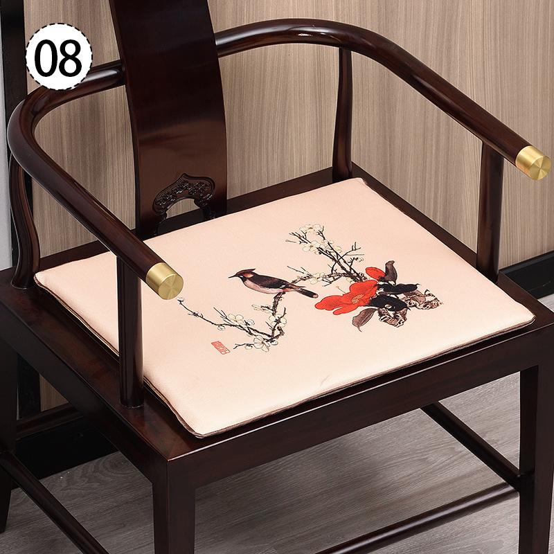 Chinese Style Chair Cushion Mahogany Sofa Stool Seat Pad Dining Chair Tatami Living Room Armchair Cushion Zen Meditation Mat